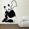 Cartoon Banksy Panda Smoking Weed Wall Sticker Bedroom Playroom Street Culture Graffitti Street Animal Wall Decal Vinyl