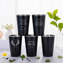 Soffe Food Grade Stainless Steel Cool Beer Drink Cup 500ml Creative Design Home Office Milk Coffee Mug