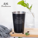 Soffe Food Grade Stainless Steel Cool Beer Drink Cup 500ml Creative Design Home Office Milk Coffee Mug