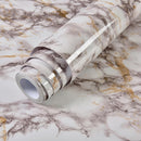 Marble Vinyl Film Wallpaper Self Adhesive Waterproof Wall Stickers for Bathroom Kitchen Furniture Renovation Room Decor Paper