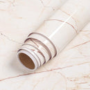 Marble Vinyl Film Wallpaper Self Adhesive Waterproof Wall Stickers for Bathroom Kitchen Furniture Renovation Room Decor Paper