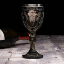 3D Gothic Skull Cup Stainless Steel Resin Fly Dragon Skeleton Design for Bar Party Home Wine Goblet Cups Halloween Gifts