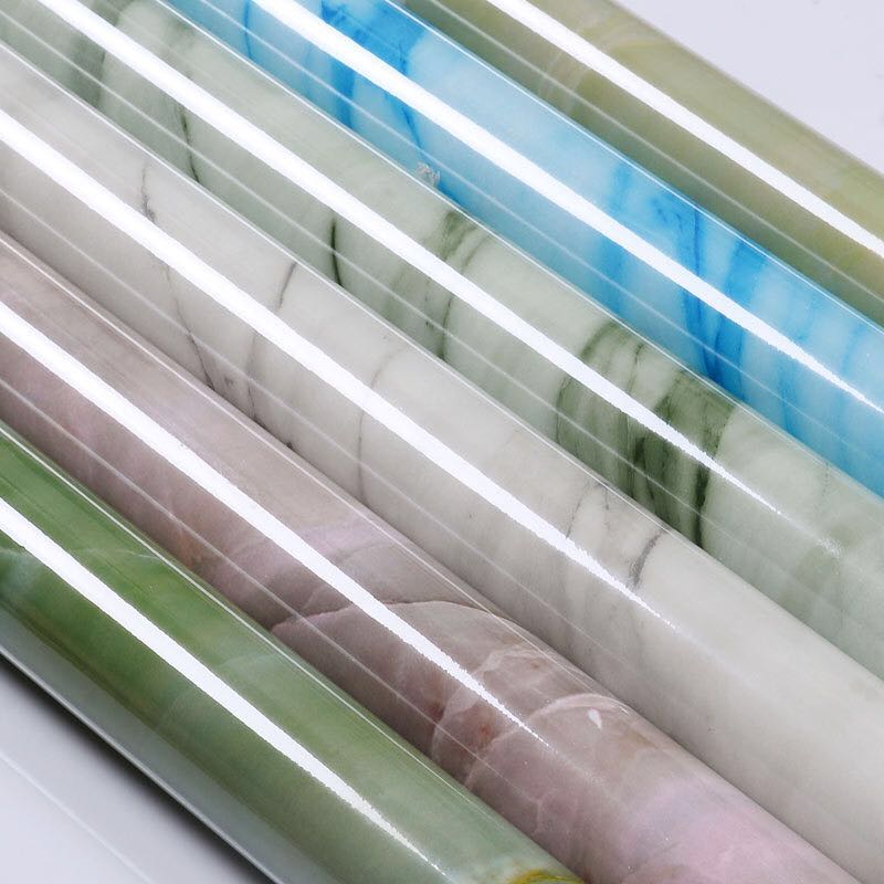 kitchen PVC wall stickers marble countertop stickers bathroom self-adhesive waterproof wallpaper