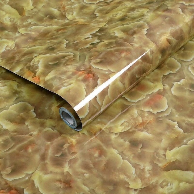 kitchen PVC wall stickers marble countertop stickers bathroom self-adhesive waterproof wallpaper