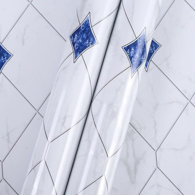 kitchen PVC wall stickers marble countertop stickers bathroom self-adhesive waterproof wallpaper