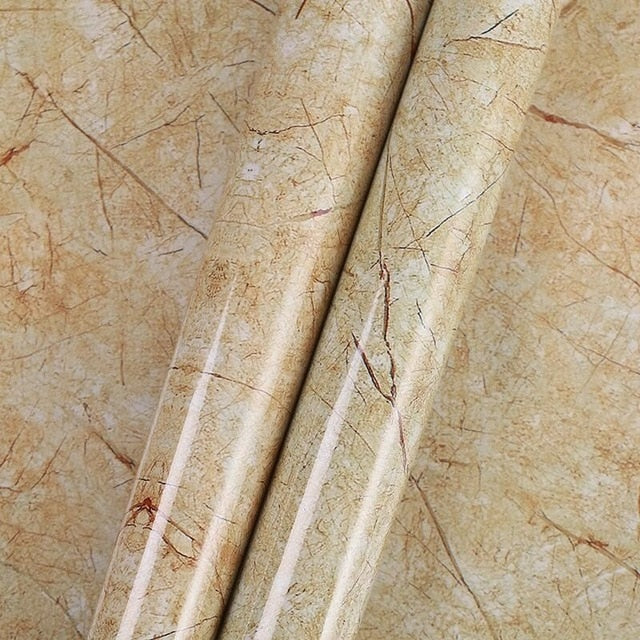 kitchen PVC wall stickers marble countertop stickers bathroom self-adhesive waterproof wallpaper