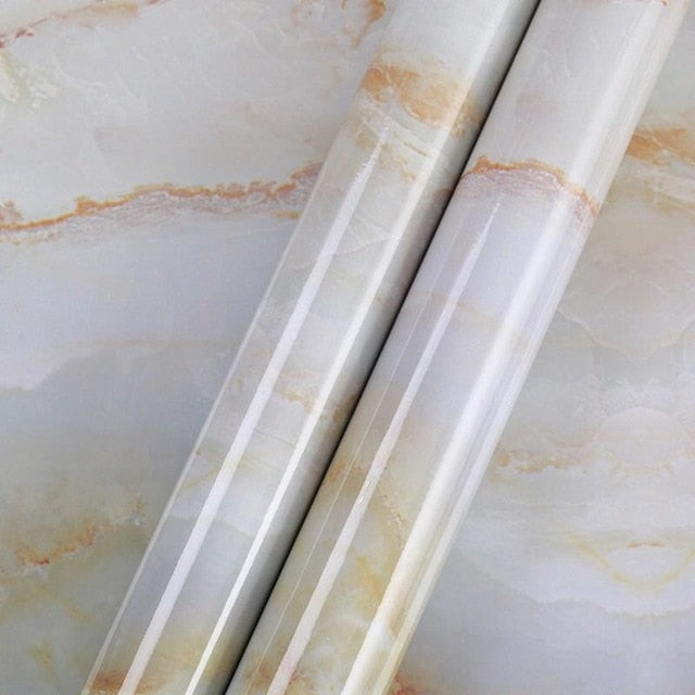 kitchen PVC wall stickers marble countertop stickers bathroom self-adhesive waterproof wallpaper