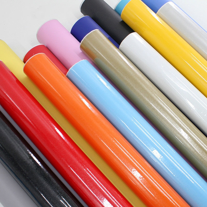 Furniture Decorative Film Wardrobe Cupboard Paint Sticker PVC Self Adhesive Wallpaper Waterproof Home Decor Wall Stickers