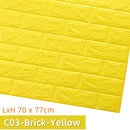 Kaguyahime 3D Brick Wall Stickers DIY Decor Self-Adhesive Waterproof Wallpaper For Kids Room Bedroom 3D Wall Sticker Brick
