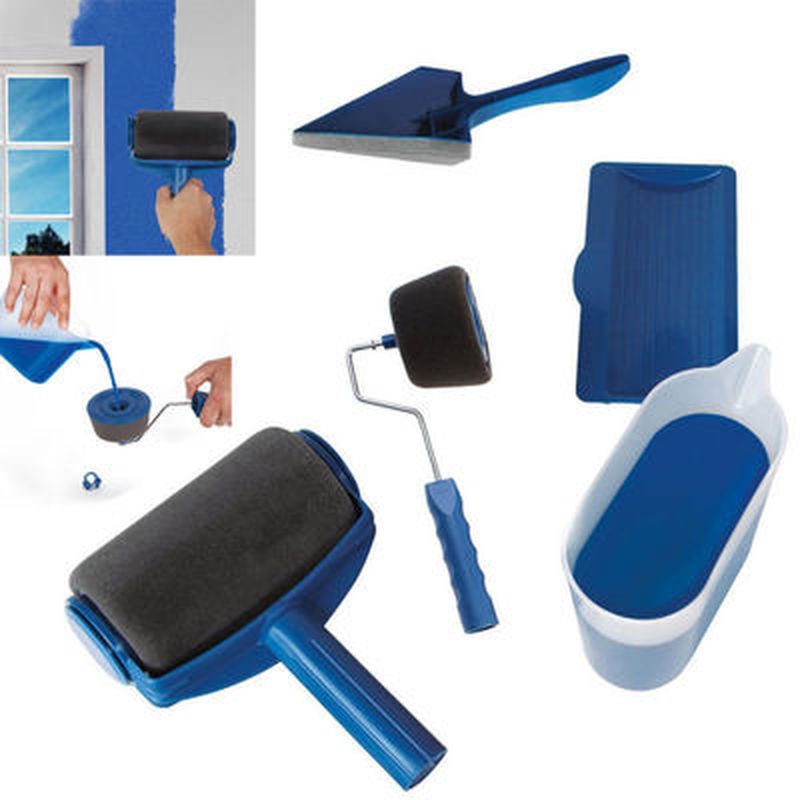 Painting Roller Brush Set Wall Decorate Painting Roller Brush Set Paint Runner Pro Brush Kit Multifunctional House Paint Rollers